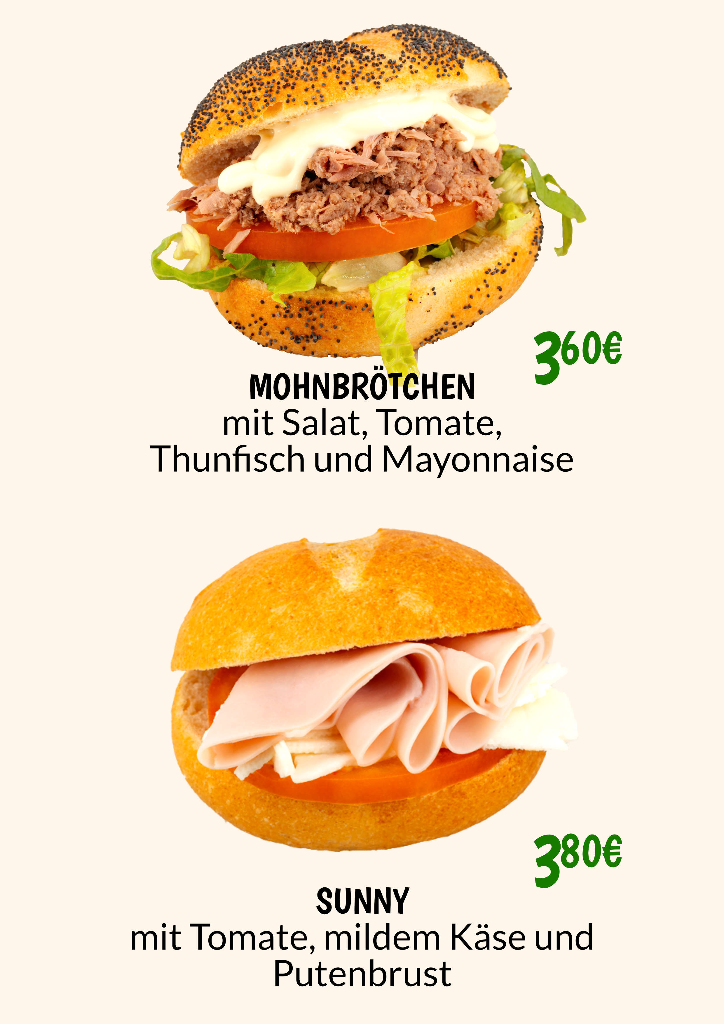 Speisekarte Seite 3